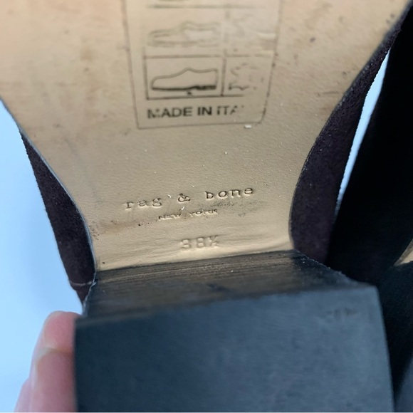 Rag & Bone Harrow Suede Ankle Boots - Picture 7 of 7